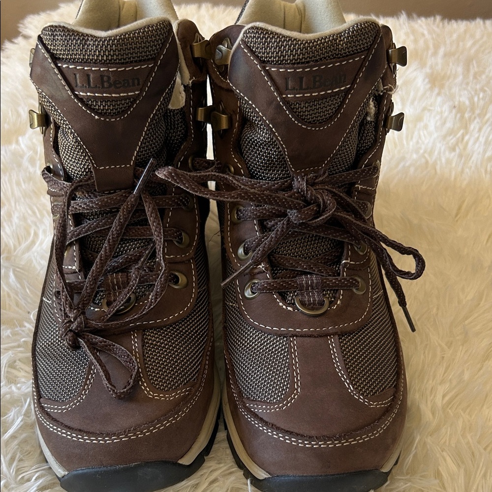 L.L. Bean Brown Lace-Up Women's Hiking Boots